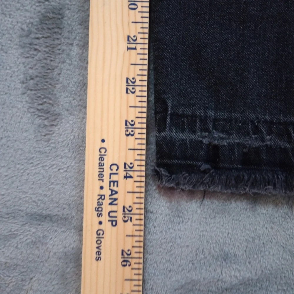 Madewell The Momjean Raney Wash‎ Knee Rip Edition Womens 27 x 24 Black High Rise